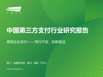 2023年中国第三方支付行业研究报告-2023.09-91页-WN10