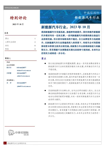 中诚信-中国新能源汽车行业特别评论-10页-WN10