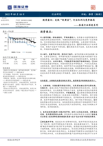 医美行业深度系列:胶原蛋白,皮肤“软黄金”,行业红利与竞争格局-20220518-国海证券-29页