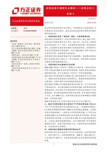 宏观分析工具箱3:政策性银行稳增长全解析-20221030-方正证券-22页