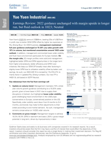 Yue Yuen Industrial (0551.HK)_ Earnings Review_ 2022 guidance unchanged with margin upside in longer run, but fluid outlook i...(1)