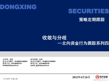 北向资金行为跟踪系列四:收敛与分歧-20220426-东兴证券-29页