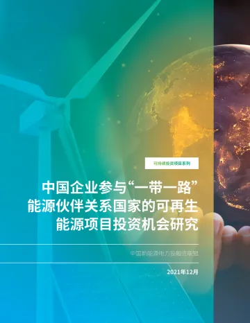 中国企业参与“一带一路”能源伙伴关系国家的可再生能源项目投资机会研究-84页