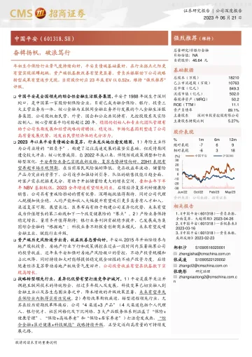 招商证券-中国平安(601318)奋楫扬帆,破浪笃行-230621