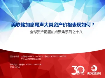 全球资产配置热点聚焦系列之十八:美联储加息尾声大类资产价格表现如何?-20221116-申万宏源-17页