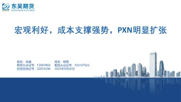 宏观利好,成本支撑强势,PXN明显扩张-20230901-东吴期货-74页