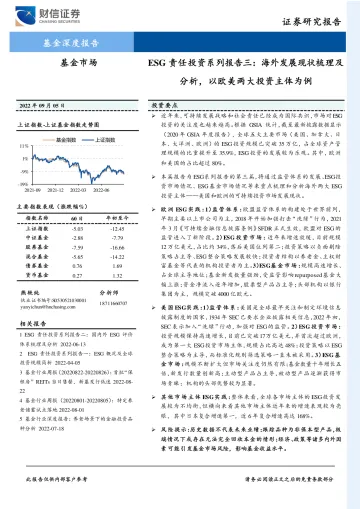 ESG责任投资系列报告三:海外发展现状梳理及分析,以欧美两大投资主体为例-20220905-财信证券-20页