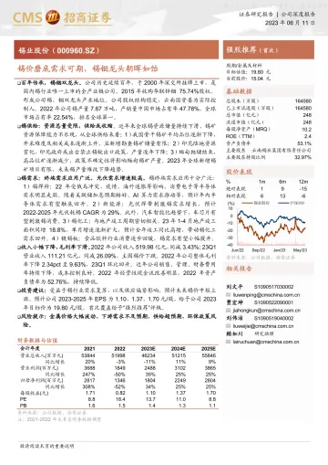 招商证券-锡业股份(000960)锡价磨底需求可期,锡铟龙头朝晖如饴-230611