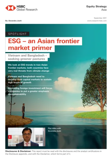 HSBC-亚太地区投资策略之ESG研究-越南和孟加拉国:寻求更绿色的牧场-2021.9-51页