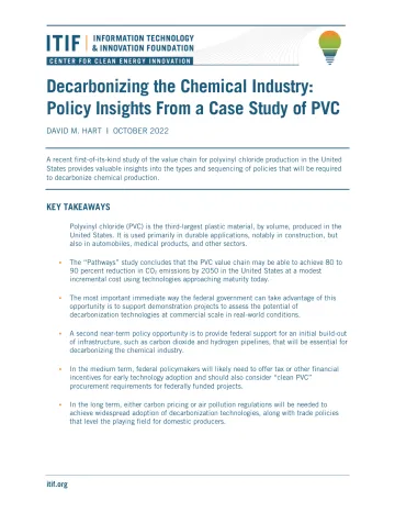 ITIF-化学工业脱碳:PVC案例研究的政策视角(英)-2022.10-15页