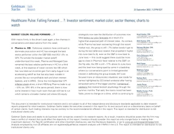 Healthcare Pulse_ Falling Forward ... __ Investor sentiment; market color; sector themes; charts to watch(1)