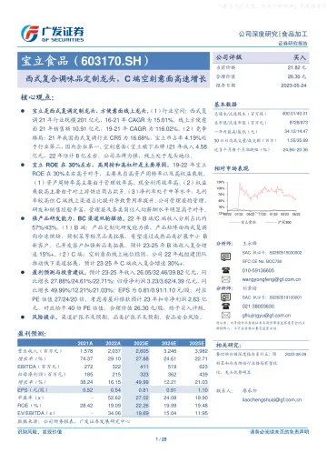 广发证券-宝立食品(603170)西式复合调味品定制龙头,C端空刻意面高速增长-230524
