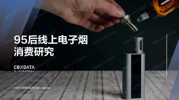 95后线上电子烟消费研究