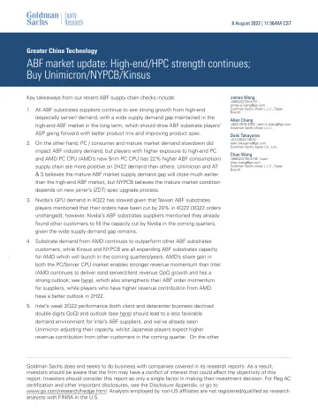 Greater China Technology_ ABF market update_ High-end_HPC strength continues; Buy Unimicron_NYPCB_Kinsus(1)