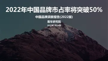 中国汽车品牌洞察报告(2022版)-易车-2022.1.14-30页