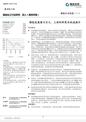 储能行业深度（一）：储能发展潜力巨大，上游材料需求快速提升-20221211-国金证券-45页