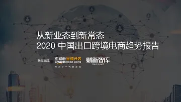 亚马逊&财新智库-从新业态到新常态 2020 中国出口跨境电商趋势报告-2020.8-12页