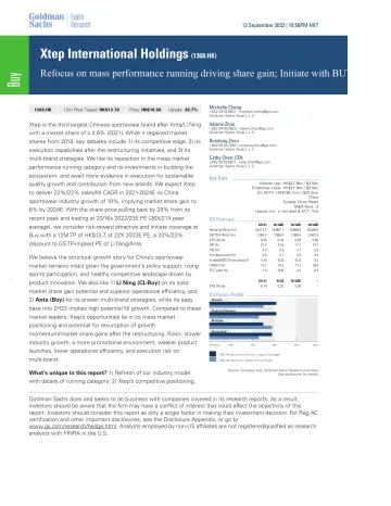 Xtep International Holdings (1368.HK)_ Refocus on mass performance running driving share gain; Initiate with BUY(1)