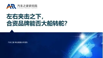 左右夹击之下，合资品牌能否大船转舵？-25页