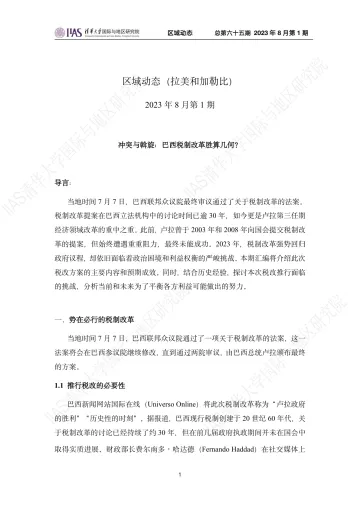 2023年8月第一期《区域动态》拉美和加勒比地区-12页