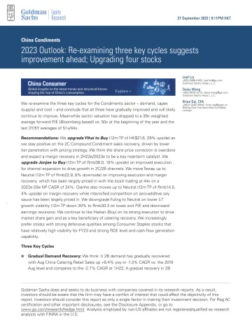 China Condiments_ 2023 Outlook_ Re-examining three key cycles suggests improvement ahead; Upgrading four stocks(1)