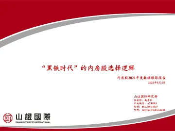 房地产行业内房股2021年度数据跟踪报告:黑铁时代”的内房股选择逻辑-20220504-山证国际-66页