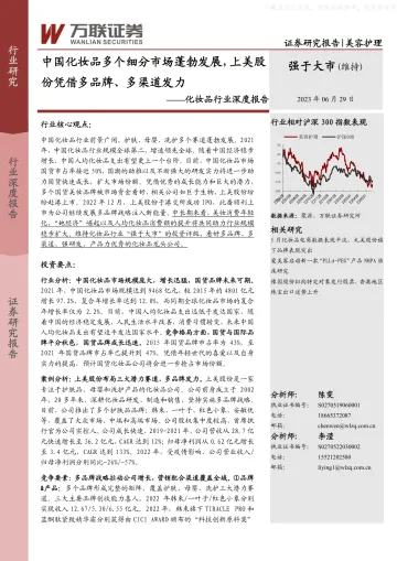 万联证券-化妆品行业深度报告:中国化妆品多个细分市场蓬勃发展,上美股份凭借多品牌、多渠道发力-230629