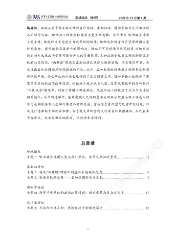 2022年11月第一期《区域动态》南亚地区-18页