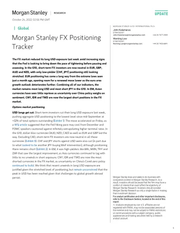 Morgan Stanley Fixed-Morgan Stanley FX Positioning