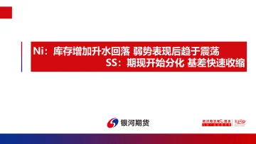 Ni:库存增加升水回落,弱势表现后趋于震荡,SS,期现开始分化,基差快速收缩-20220805-银河期货-26页