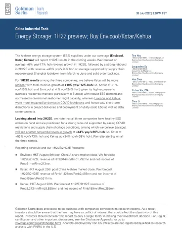 China Industrial Tech_ Energy Storage_ 1H22 preview; Buy Envicool_Kstar_Kehua(1)