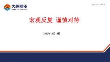 宏观反复,谨慎对待-20221114-大越期货-39页