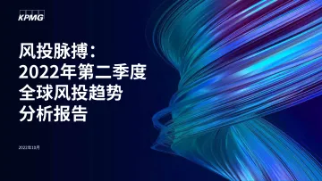 毕马威-风投脉搏:2022年第二季度全球风投趋势分析报告-2022.10-42页