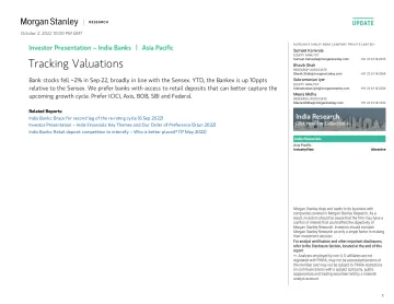 2022-10-02-Morgan Stanley-Investor Presentation – India Banks Tracking Valuations-98535963