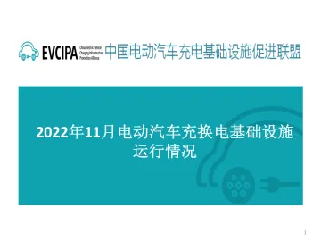 2022年11月电动汽车充换电基础设施运行情况-30页