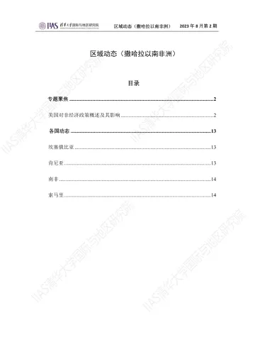 2023年8月第二期《区域动态》撒哈拉以南非洲地区-15页