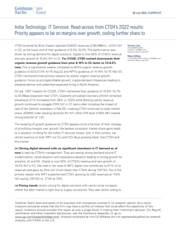 India Technology_ IT Services_ Read-across from CTSH's 2Q22 results_ Priority appears to be on margins over growth, ceding fu...(1)