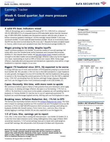 Earnings Tracker Week 4 - Good quarter, but more pressure ahead