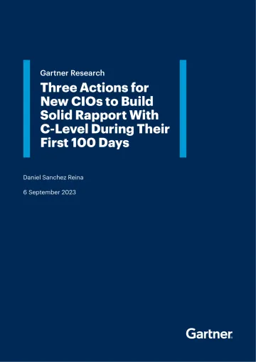 Gartner-新任首席信息官在上任头100天内建立稳固的C级人际关系的三项行动(英)-2023-12页-WN10