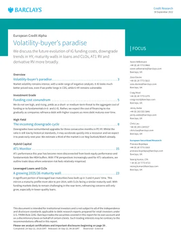 European Credit Alpha Volatility-buyer’s paradise_