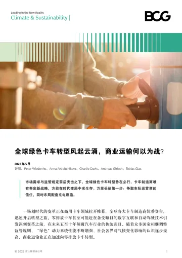 BCG:全球绿色卡车转型风起云涌,商业运输何以为战?-13页