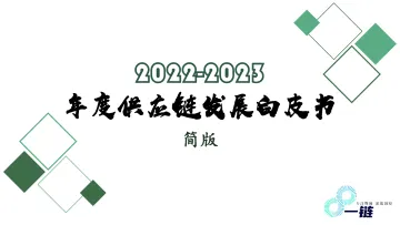 2022-2023 年度供应链发展白皮书-30页