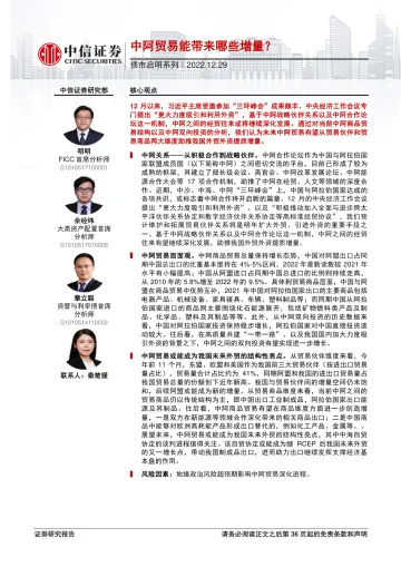 债市启明系列:中阿贸易能带来哪些增量?-20221229-中信证券-37页
