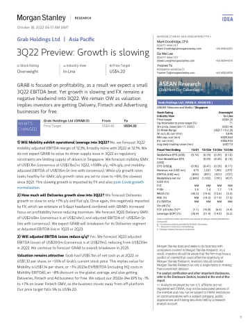 2022-10-18-GRAB.OQ-Morgan Stanley-Grab Holdings Ltd 3Q22 Preview Growth is slowing-98771620