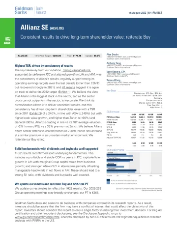 Allianz SE (ALVG.DE)_ Consistent results to drive long-term shareholder value; reiterate Buy(1)