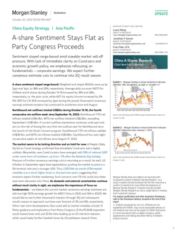 2022-10-20-Morgan Stanley-China Equity Strategy A-share Sentiment Stays Flat as Party...-98817684