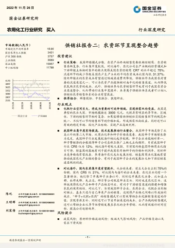 农用化工行业供销社报告二:农资环节呈现整合趋势-20221126-国金证券-29页
