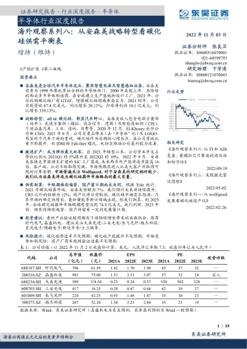 半导体行业深度报告：海外观察系列八，从安森美战略转型看碳化硅供需平衡表-20221103-东吴证券-19页