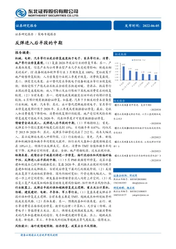 策略专题报告:反弹进入后半段的中期-20220605-东北证券-27页