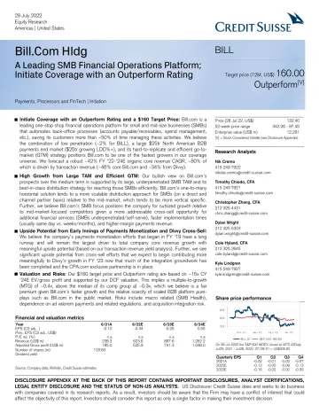 Bill.Com -A Leading SMB Financial Operations Platform